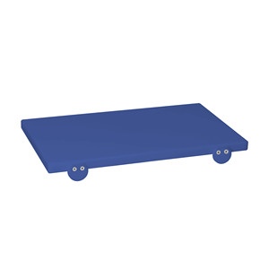 Planche à découper bleue Battuta en téflon polyéthylène 50 x 30 x 2 h cm, fournitures de restauration hôtelière, vente en gros - Product Image 1