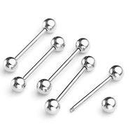 Lots assortis de bijoux de corps en acier inoxydable et zircon, pour piercings barbell, nombril, lèvre, nez, oreille, langue, sourcil, téton, vente en gros