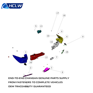 Cụm đèn hậu phanh đỏ chính hãng cho Changan CS55PLUS Qiyuan Q05 OEM S203F280503-0400-AA 4133020-AW02-AA Mới - Product Image 2