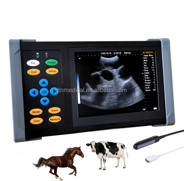 Factory! Veterinary Ultrasound Animal Handheld Portable Ultrasound Machine for Pigs, Cows, Sheep and Horses Are Pregnant