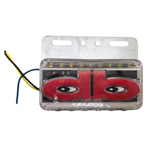 Pièces d'éclairage de camion de haute qualité, feux latéraux LED en forme d'œil de camion, rouge, blanc, bleu, vert, jaune, universels pour camions et remorques - Product Image 1