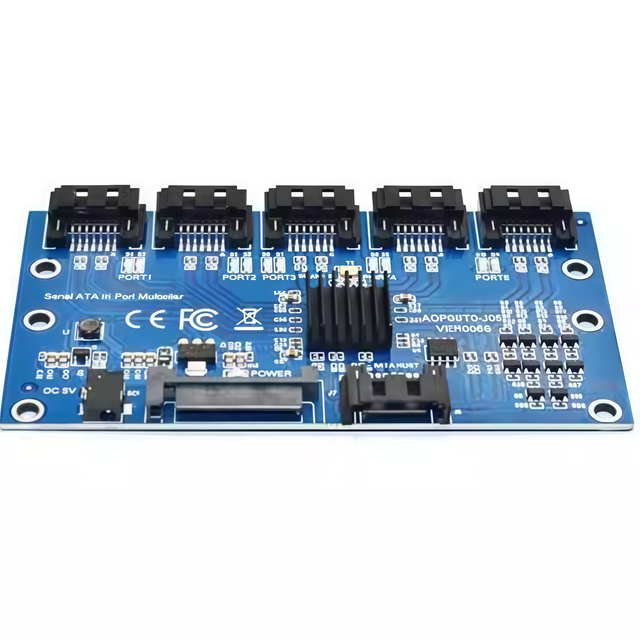 SATA3.0 Expansion Card 1-to-5 Hard Disk Adapter Card Motherboard 6Gbps Port PM Multiplier IPFS Hard Disk
