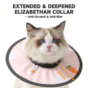 Cône de protection pour animaux de compagnie anti-salissure pour chats et chiens, anti-léchage et anti-griffures, <span class=keywords><strong>collier</strong></span> de protection pour la stérilisation, rond - Product Image 1