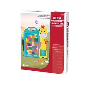 Jouet éducatif multifonctionnel en plastique ABS sur le thème du cerf pour blocs de puzzle, jouet d'apprentissage précoce pour les enfants - Product Image 2