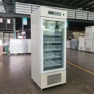 230Lガラスドアディスプレイ4度血液銀行医療用冷蔵庫