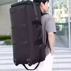Free Sample Large Waterproof Soft Panel Roller <b>Camping</b> <b>Trolley</b> Luggage Bag Duffel Rolling Wheeled Gym Sports Backpack Travel - Product Image 5
