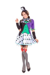 Costume de clown de poker d'Halloween en vente chaude, costume de <span class=keywords><strong>magicien</strong></span>, redingote <span class=keywords><strong>pour</strong></span> spectacle de scène sur le thème du cirque, fête, cosplay - Product Image 4