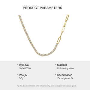 Personalizzato minimalista signora 925 italia in argento Sterling in argento Espo Sig personalizzato collana donna Design di nicchia gioielli di lusso - Product Image 2