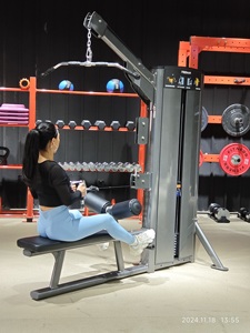 Máquinas de selección de carga de pines de doble función para entrenamiento de fuerza Máquina de extracción Lat de fila baja sentada - Product Image 4
