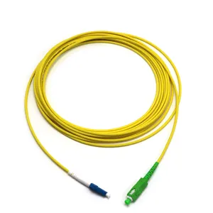 Kabel Patch optik serat LC SC LC SM Singlemode Duplex 0.9 2.0 3.0mm kuning SC LC