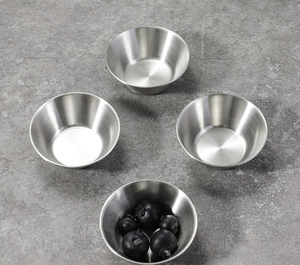 Coppette per Salse in Acciaio Inox di Grado Commerciale 1.5/2.5 oz, Ramekin in Metallo Riutilizzabili per Casa e Ristorante - Product Image 4