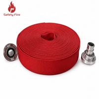 Dérouleur de tuyau flexible en toile haute pression rouge pour la protection incendie, fabriqué en usine