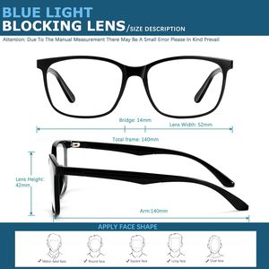 Gafas con Lentes TAC con Bloqueo de Luz Azul Oilway, Montura de Acero Inoxidable, para Computadora, Lectura, Juegos, TV, Teléfonos, Anti-Fatiga Ocular, Moda para Mujer - Product Image 5