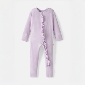 Tutina per Neonata in Fibra di Bambù con <span class=keywords><strong>Elegante</strong></span> Fascia in Pizzo, Comoda e Confortevole - Product Image 6