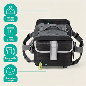 Harnais pour chien avec sacoches de selle, sacoche de randonnée réglable pour chien avec poches pour la marche en extérieur et les voyages - Product Image 5