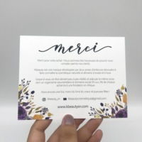 Texte personnalisé merci cadeau fête d'invitation de joyeux anniversaire papier d'impression blanc carte de voeux