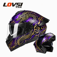 Nouveau casque de moto à visière rabattable, coque en ABS, mousse, masque facial détachable, style ouvrable, utilisation toutes saisons, homologué DOT, tailles S/M/L/XL