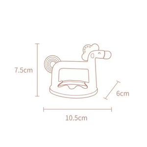 Mordedor de Silicona con Diseño de Animalito, Seguro para Alimentos, Flexible, Juguete Sensorial para la Dentición, Mordedor Molar para Bebés, Regalo - Product Image 6