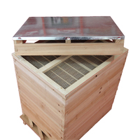 Venta caliente Langstroth National Beehive Dos capas 8/10 Marcos Madera Apicultura Bee Hive Honey Comb Bee Boxes para la venta