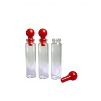 Botol Kaca Mini Promosi Tubular 1-5ml dengan Sumbat Gabus, Sablon, Buatan Jiangsu untuk Sampel Parfum