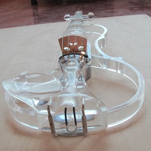 Violín Eléctrico Transparente de Acrílico de Tamaño Completo y Fabricación Profesional - Product Image 1