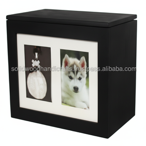 Caja de urna de madera hecha a mano para cenizas de mascotas, urnas de cremación de madera para cenizas de gatos y perros, urnas de palisandro a bajo precio - Product Image 1