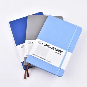 Fabrik Großhandel A4 A5 A6 Hardcover Hochwertige Leder Journal Notebooks anpassbar