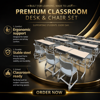 Ensemble de bureau et chaise ergonomiques réglables en hauteur, modernes et durables, pour enfants et étudiants