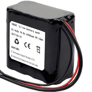 Highdrive Piccola batteria 18650 4S2P elettronico bobina di pesca batteria li-ion 14.8V 6700mAh battery pack per utensili elettrici ioT