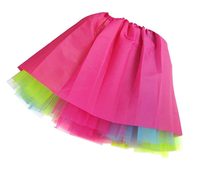 Tutu adolescent pour femmes adulte classique élastique 4 couches tulle tutu pour habiller la fête ballet danse allumer la robe tutu