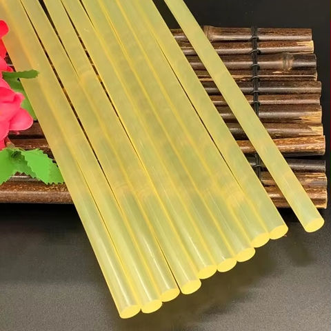 EVA Transparent Yellow Hot Melt Glue Stick Versatile Silicone Adhesive for Woodworking Construction Transportation