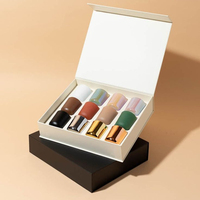 Service à thé carré de luxe personnalisé boîte d'emballage cadeau fleur en relief couleur magnétique avec tasse à café et soucoupe pour thé tasses à café