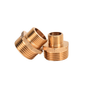 Shanghai And South Korea All Copper Reducing Connector 1 2 4 6 Inch <b>Double</b> Male Thread <b>Adapter</b> For Plumbing - Product Image 4