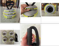 Kettlebells MDBuddy SoftBell écologiques, portables, réglables, avec base en caoutchouc et revêtement vinyle, plaques de poids souples pour la musculation