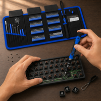 Jeu de tournevis de précision 142-en-1 en acier CR-V magnétique pour la réparation de montres, téléphones et ordinateurs - Vente en gros pour centres de réparation