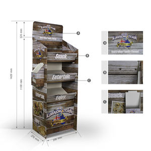 Распродажа, портативная и складная витрина для чипсов, полка для супермаркетов для картофельных чипсов, стойка для закусок, промо для картонной полки - Product Image 3