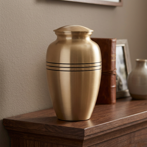 Supplies Engraved <b>Gold</b> Leaf Design Green Color Aluminum Cremation Urns Supplies Engraved <b>Gold</b> Leaf Design Green Color Aluminum - Product Image 1