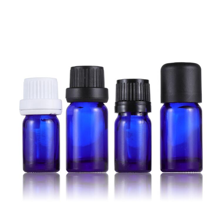 Bottiglia di vetro blu