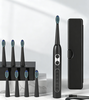 Brosse à dents électrique sonique Eisler T8 OEM, brosse à dents électrique pour adultes avec étui de voyage, 5 modes de nettoyage, nettoyage buccal en profondeur
