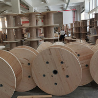 Tambour d'enroulement de câble personnalisé en usine contreplaqué en bois bobine de tambour de bobine de câble électrique vide