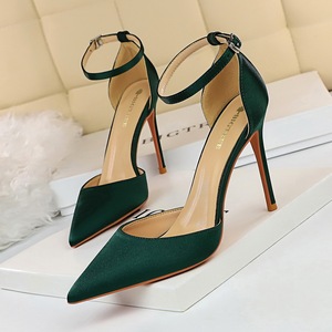 Sandali da Sposa da Donna <span class=keywords><strong>con</strong></span> <span class=keywords><strong>Tacco</strong></span> Sottile, Cinturino alla Caviglia, Slingback, Fodera in Raso di Seta Scavato, Chiusura <span class=keywords><strong>con</strong></span> Strappo, Estivi - Product Image 3