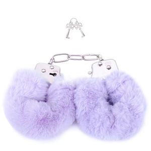 <strong>Fluffy</strong> Furry Handcuffs with Keys Metal Fuzzy Wrist <strong>Cuffs</strong> Soft Plush SM Bondage <strong>Cuffs</strong> Quick Release Handcuffs for Couples Cosplay - Product Image 4