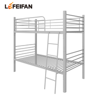 Lit superposé en acier 2026 pour enfants, design moderne, mobilier de dortoir en métal, lit double à deux niveaux