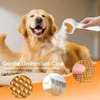 Brosse à vapeur pour animaux de compagnie en ABS de haute qualité pour chien et chat, peigne 3 en 1 pour enlever les poils et pour le toilettage