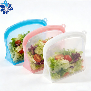 Sacs de conservation en silicone de qualité alimentaire, grande capacité, auto-scellants, pour fruits, légumes, lait, utilisables au micro-ondes, réutilisables - Product Image 5