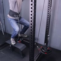Plataforma de Remo Multifuncional con Barra en T, Acero Q235, Altura Ajustable, con Ruedas Móviles para Entrenamiento de Peso Muerto en Casa