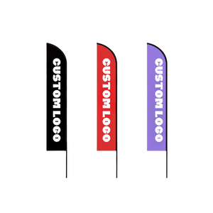 Banderas Publicitarias Rectangulares Verticales Impresas Personalizadas, Banderas para Eventos, Festivales, Playa, con Soporte de Poste, Banderas Nobori Personalizadas para Calle - Product Image 4