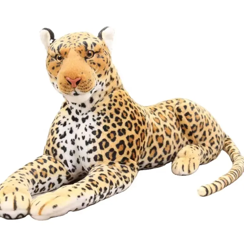 Jouets en peluche personnalisés lion géant tigre léopard cerf jouets animaux en peluche