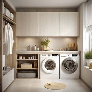2026 High Quality Smart Waterproof Laundry Room Sink <b>Cabinet</b> Australia with <b>Washing</b> <b>Machine</b> Laundry <b>Cabinet</b> - Product Image 2