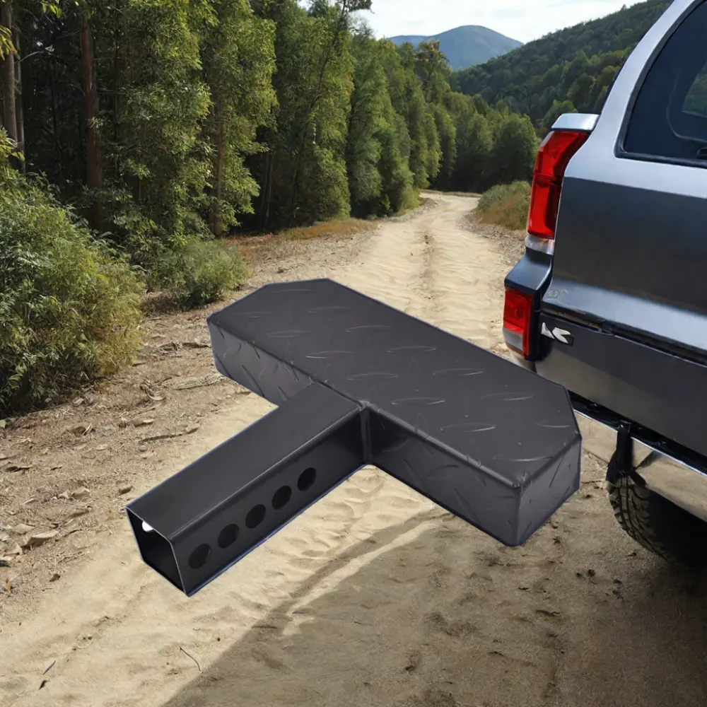 Rust Towing Bumper Guard for Most Cars SUVs Emergency Tool Kit Trucks   Pickups Pin Fit 2" Receiver Hitch Step Anti-Slip